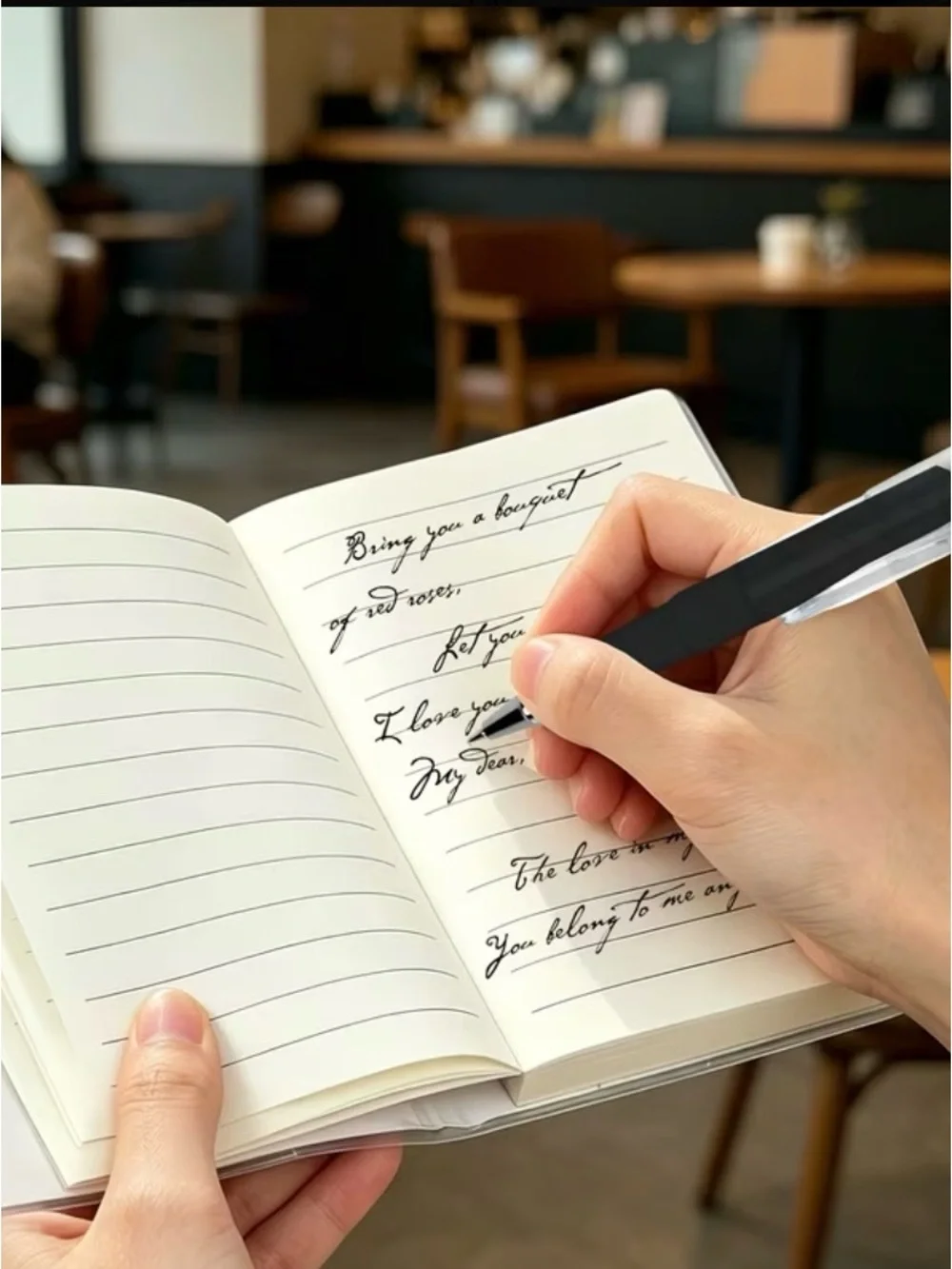 Moon Charm Design Notebook Journal Hardcover – Multicolor